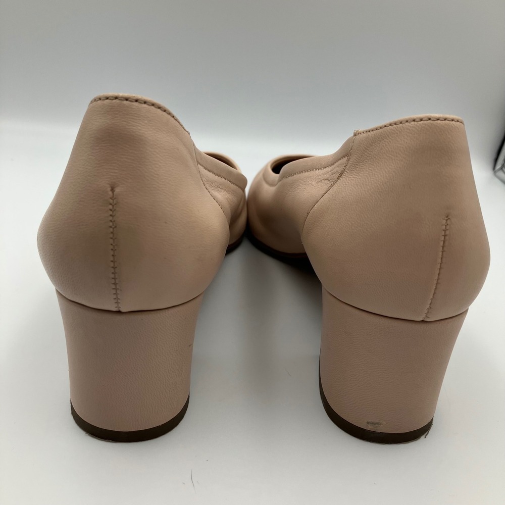 Paul Green Kami Womens Nude Leather Pointed Toe Block Heel Pumps Size 6 - Picture 6 of 11